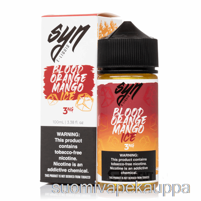 Vape Nesteet Jää Veriappelsiini Mango - Syn Nesteet - 100ml 3mg